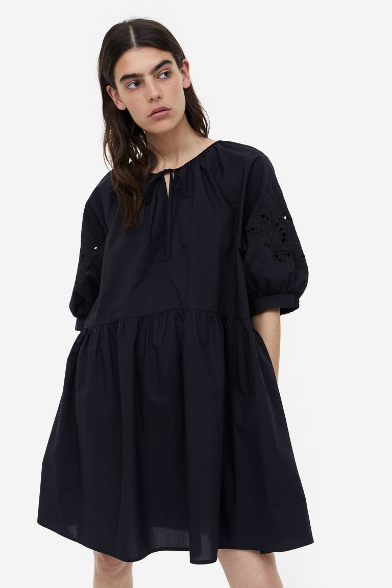 Eyelet Embroidery-detail Dress | H&M (US + CA)