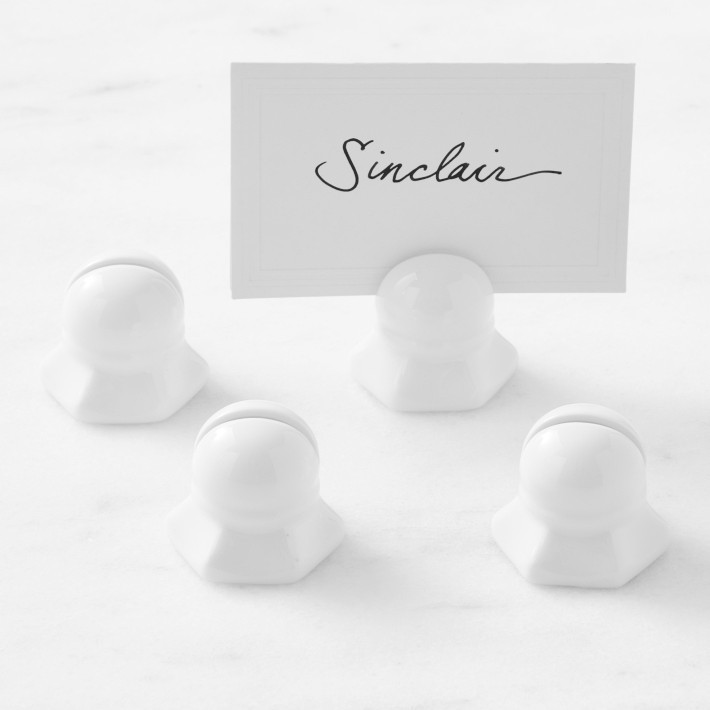 Porcelain Name Card Holders | Williams-Sonoma