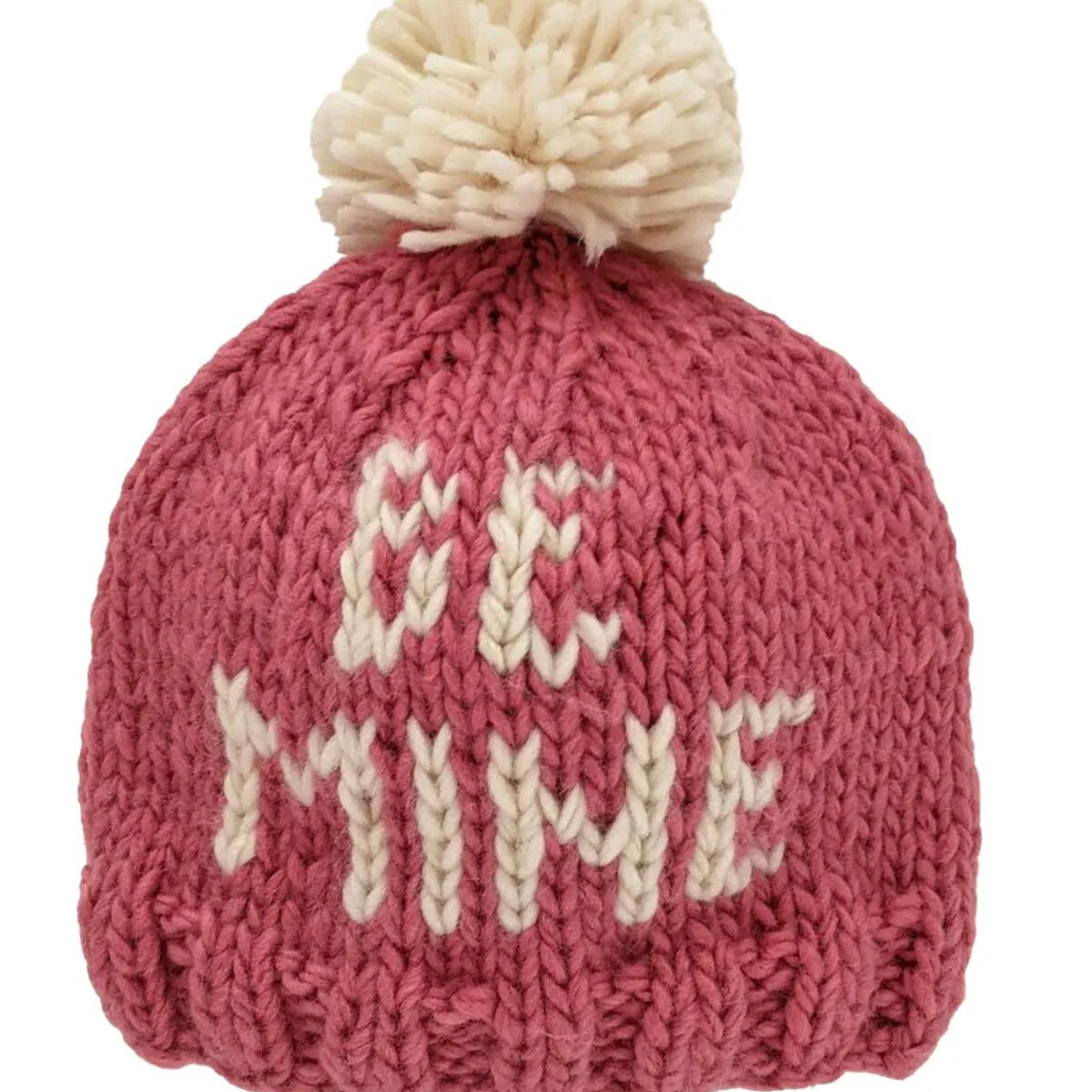 Valentine's Day Knit Pom Hat, Be Mine | SpearmintLOVE