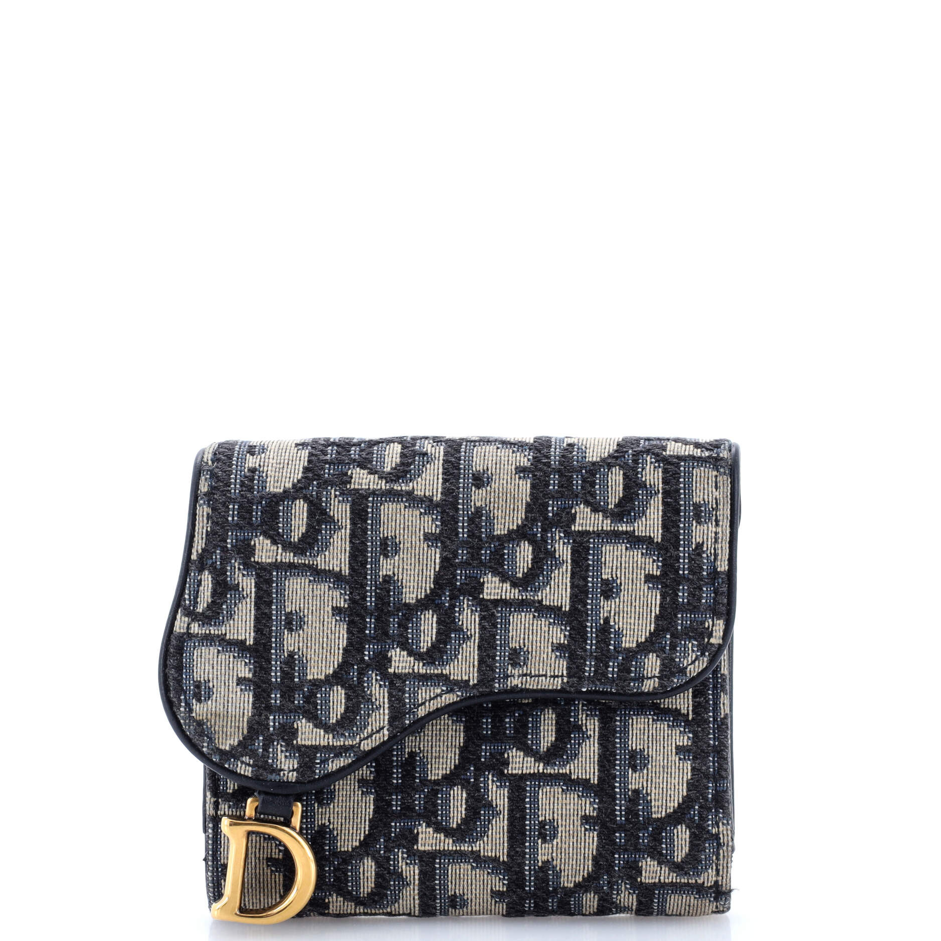 Saddle Flap Wallet Oblique Canvas Mini | Shop Simon