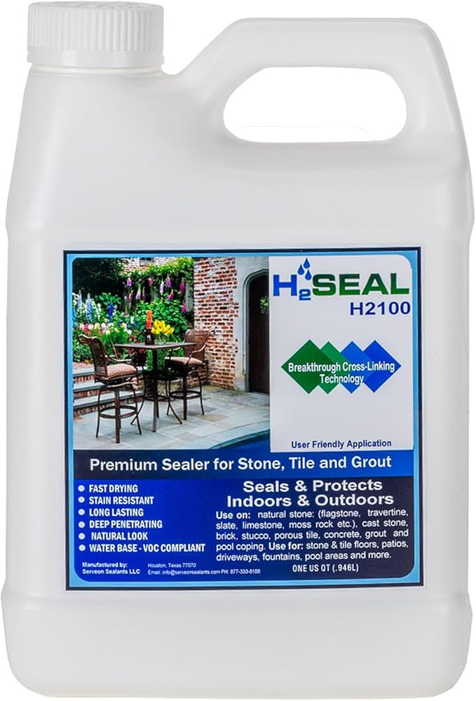 Serveon Sealants H2Seal H2100 All Purpose Penetrating Stone Sealer -Professional Grade Indoor/Out... | Amazon (US)