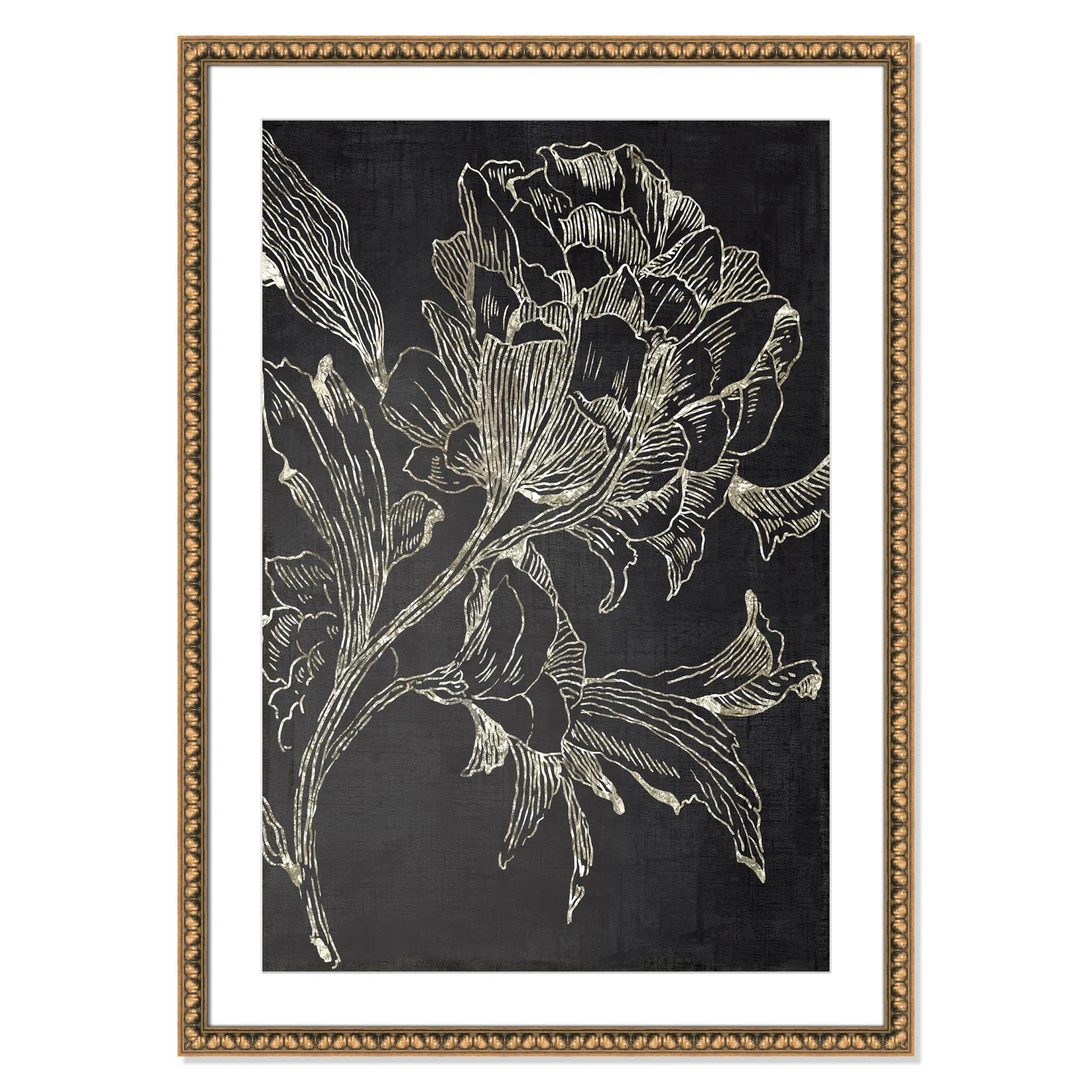 Golden Flower Folklore I by Asia Jensen - Picture Frame Graphic Art Print | Joss & Main