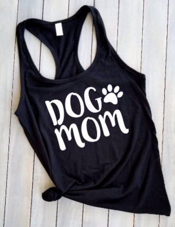 Dog mom tank, dog mom shirt, dog lover shirt, fur mama shirt/Ladies Racerback Tank, workout tank, do | Etsy (US)