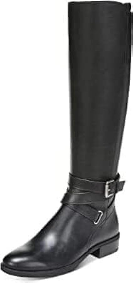 Sam Edelman Pansy 2 Black Buckled Straps Side Zipper Almond Toe Block Heel Boots (Black, 9.5) | Amazon (US)