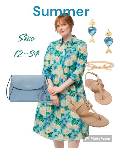 Summer floral dress by Ulla poplar and accessories by Kate Spade

#katespade
#ullapoplan
#plussizeoutfit

#LTKover40 #LTKshoecrush #LTKplussize