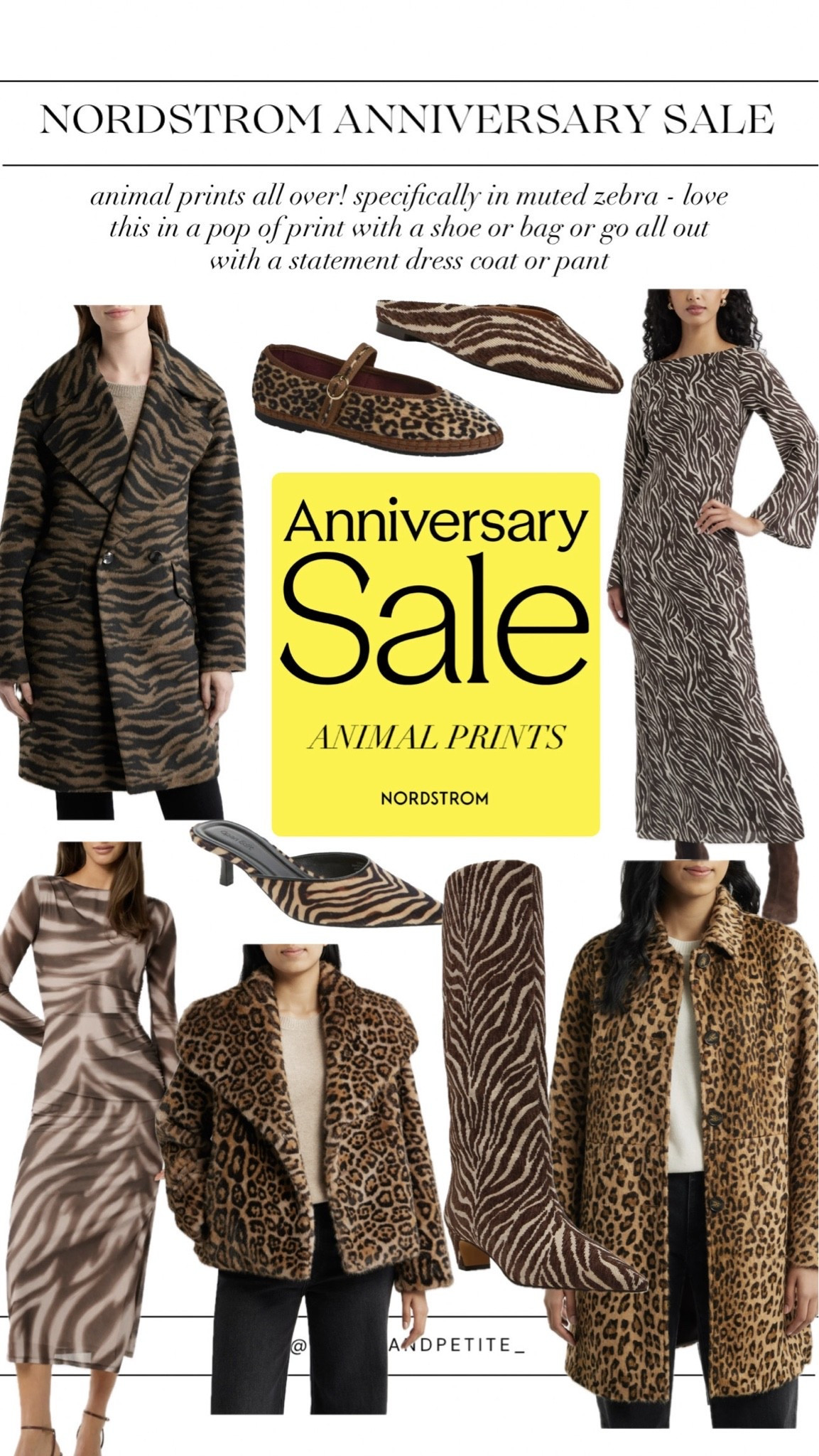 NSALE // animal prints all over! specifically in muted zebra - love this in a pop of print with a shoe or bag or go all out with a statement dress coat or pant

#LTKSaleAlert