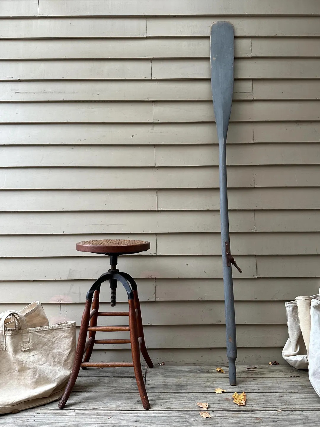 vintage oar wooden boat oar gray nautical wall art coastal decor camp cabin & cottage lake house ... | Etsy (US)