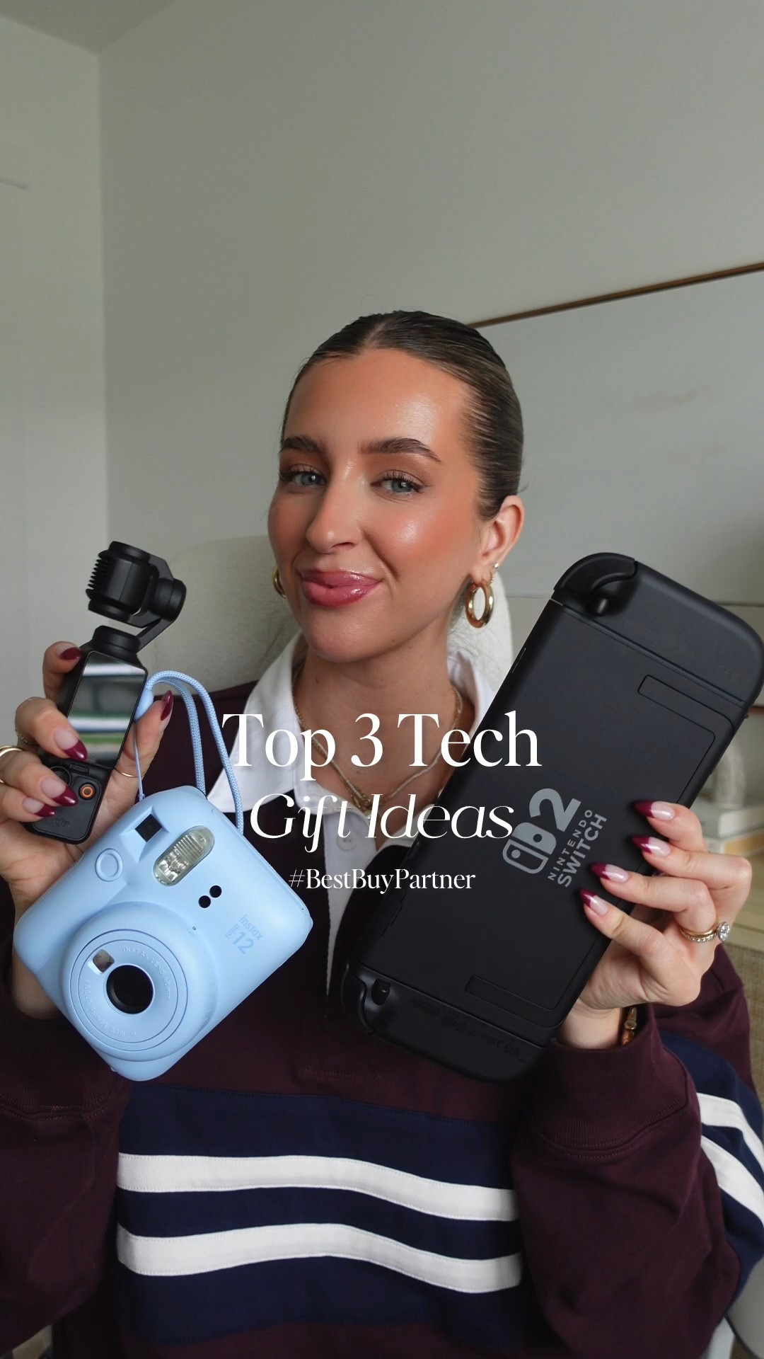 #BestBuyPartner Here are my Top 3 Tech items for Holiday Gifting this year! I love and use all 3 of these items so much. They would make AMAZING Gifts! @BestBuy has great deals on tech so you don’t have to compromise on gifts this holiday season!

#LTKGiftGuide #LTKHoliday #LTKTravel