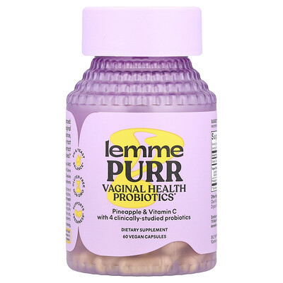 Lemme, Purr, Vaginal Health Probiotics, 60 Vegan Capsules | iHerb