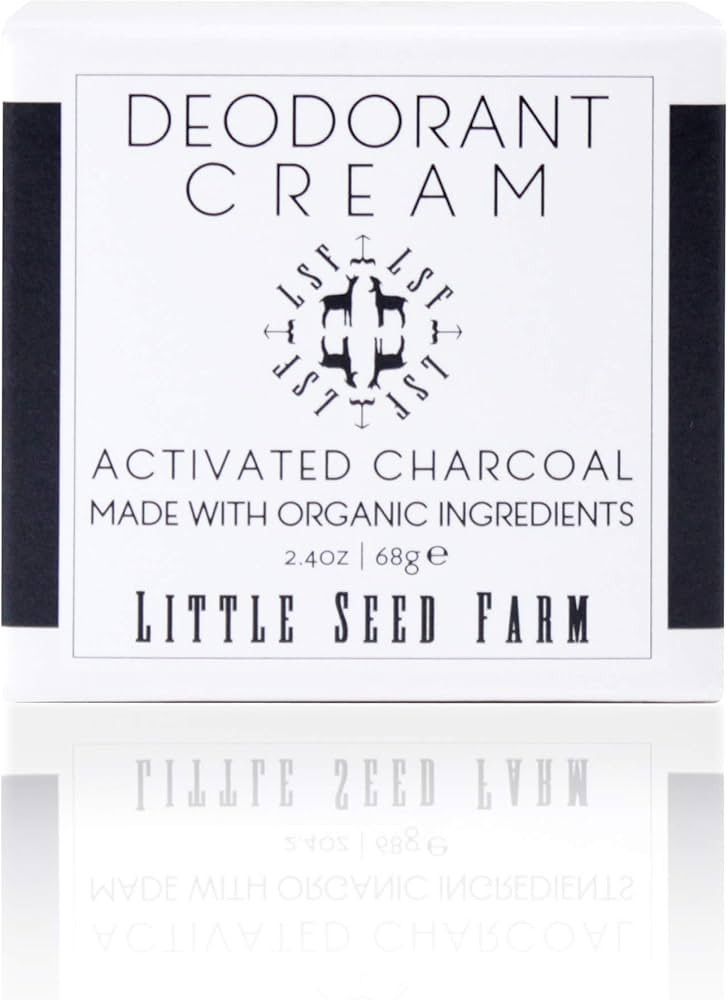 Little Seed Farm All Natural Deodorant Cream - Activated Charcoal - Aluminum Free Deodorant for W... | Amazon (US)