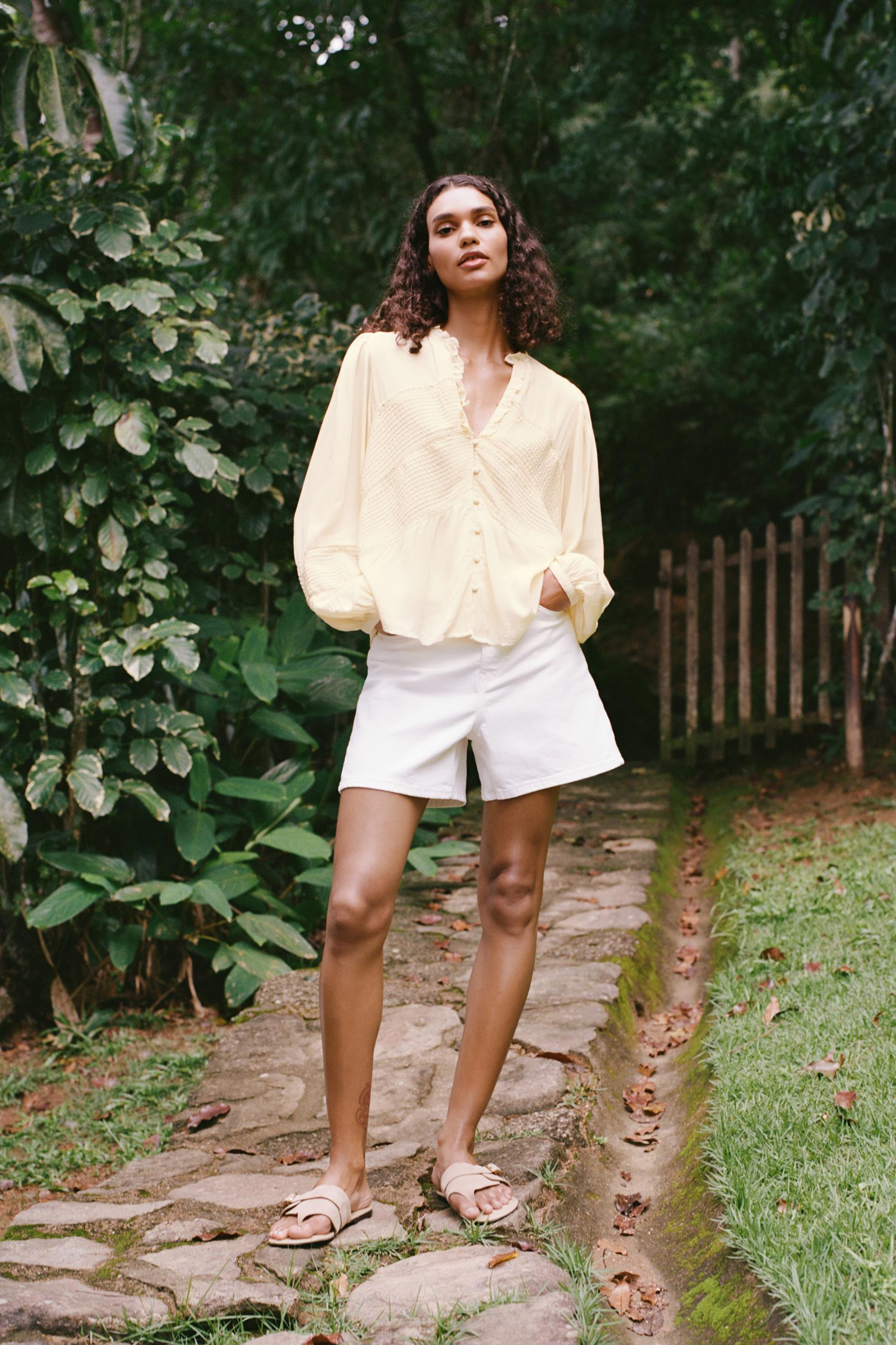 Z1975 MOM-FIT HIGH-WAIST SHORTS | Zara UK