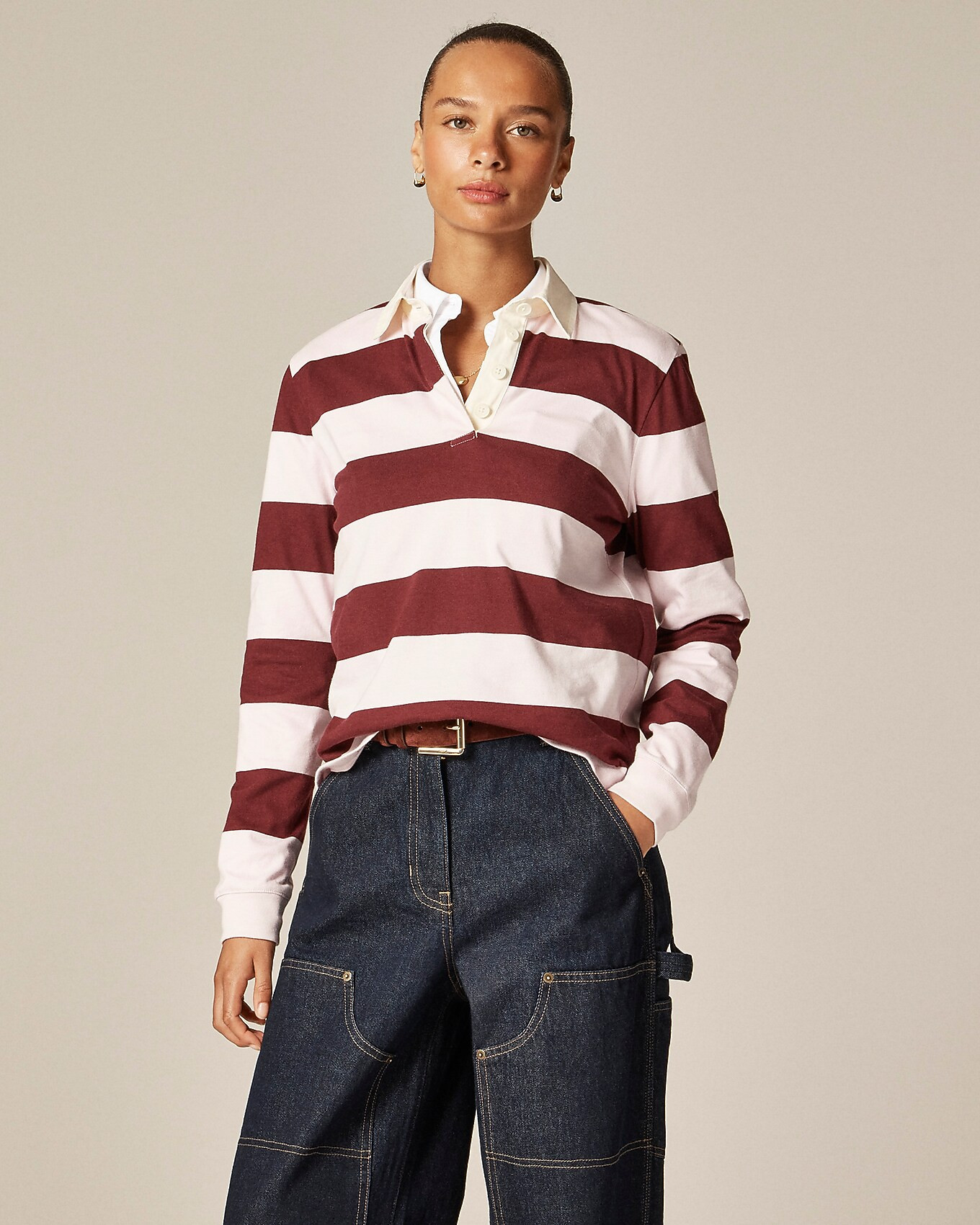 New premium-weight classic rugby shirt | J. Crew US