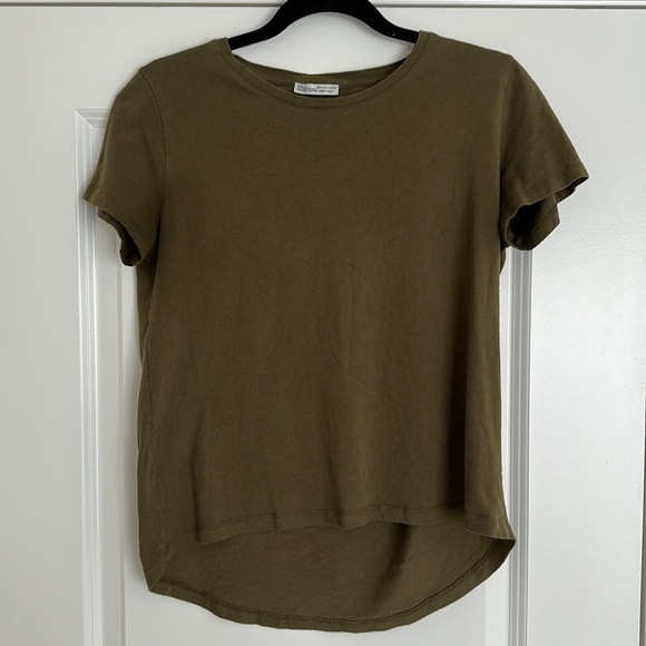 Zara Olive Green T-shirt | Poshmark