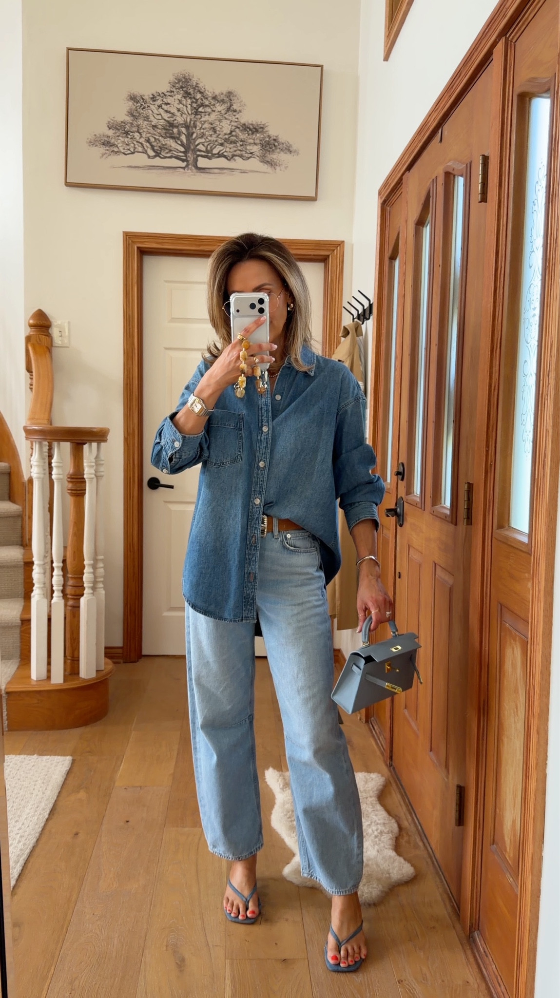 Ootd - all denim outfit 
Wearing Miro jeans (fits very big, size down a full size) 24 
Denim shirt also fits oversized, xs 


#LTKootd #LTKOver40 #LTKMothersDay