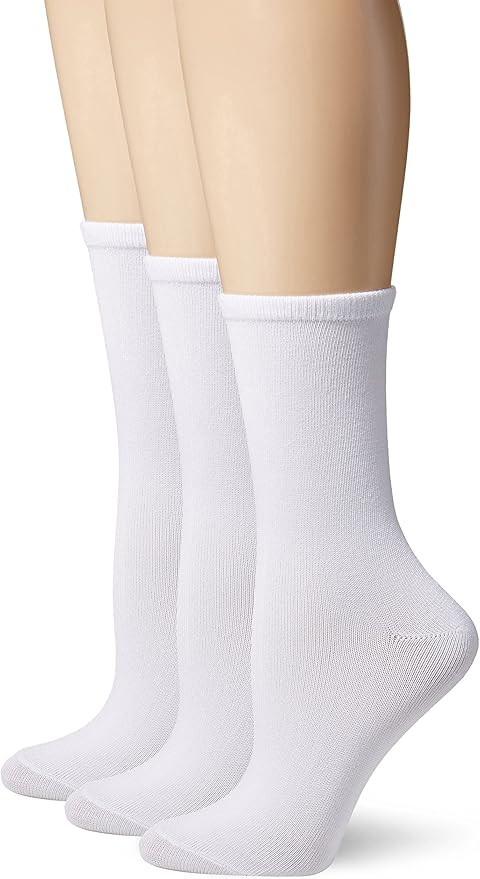 Hanes Women's 3-Pack Lightweight ComfortSoft Mid-Calf Crew Socks at Amazon Women’s Clothing sto... | Amazon (US)