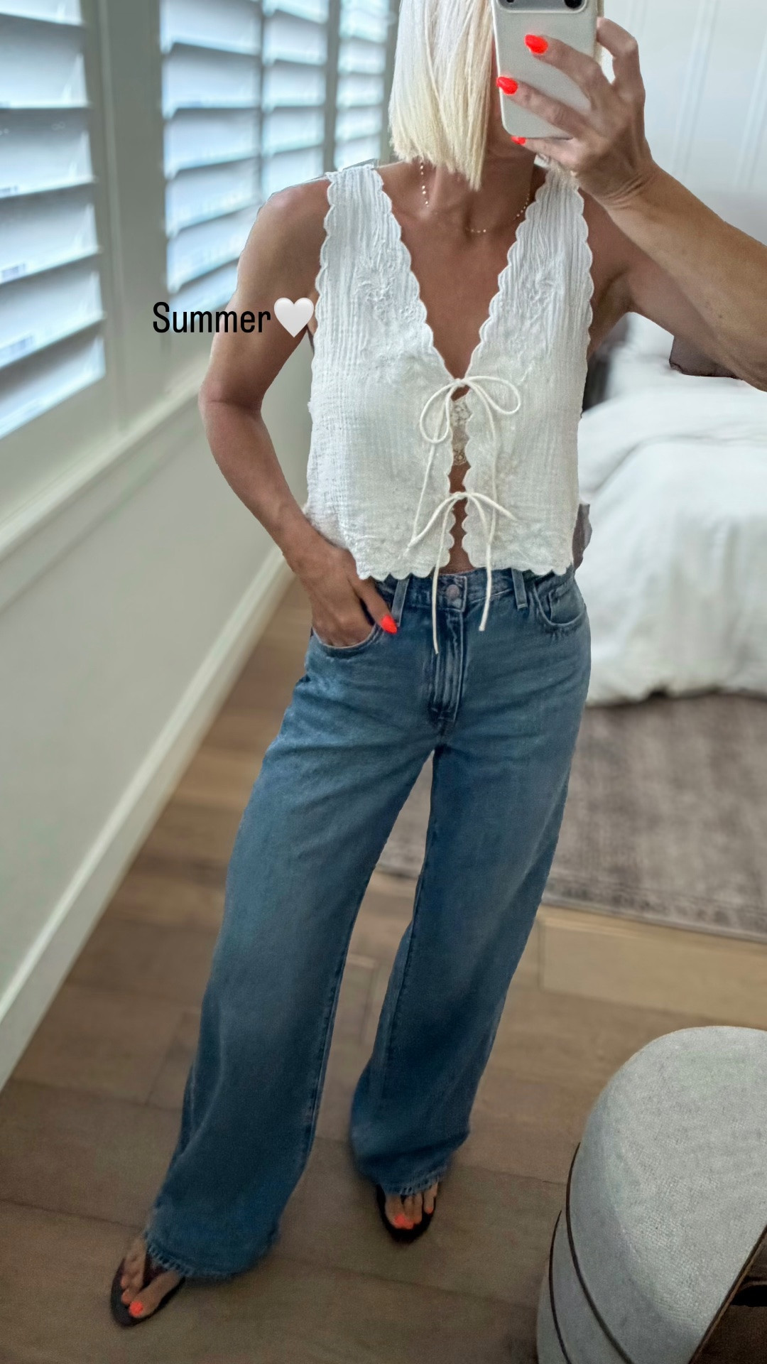 White tops + @levi lightweight jeans= perfect summer outfit.

#LTKmomlife #LTKootd #LTKOver40