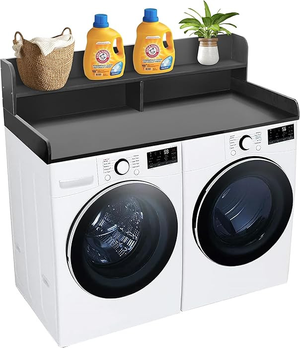 Royxen Laundry Countertop with 2-Tier Shelf Universal Fit, Washer and Dryer Countertop with Stora... | Amazon (US)