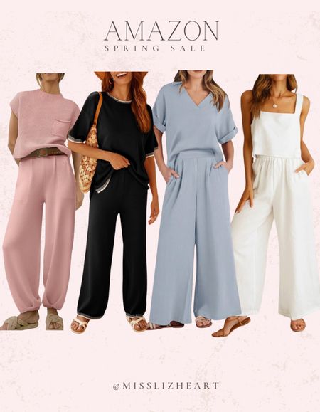 The cutest 2 piece sets perfect for travel outfits this spring and they are on sale for the Amazon big spring savings event! 

#LTKsalealert #LTKfindsunder50 #LTKSeasonal