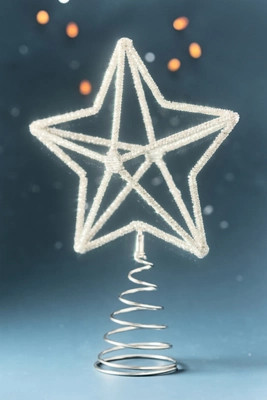 Beaded Star Metal Tree Topper | Anthropologie (US)