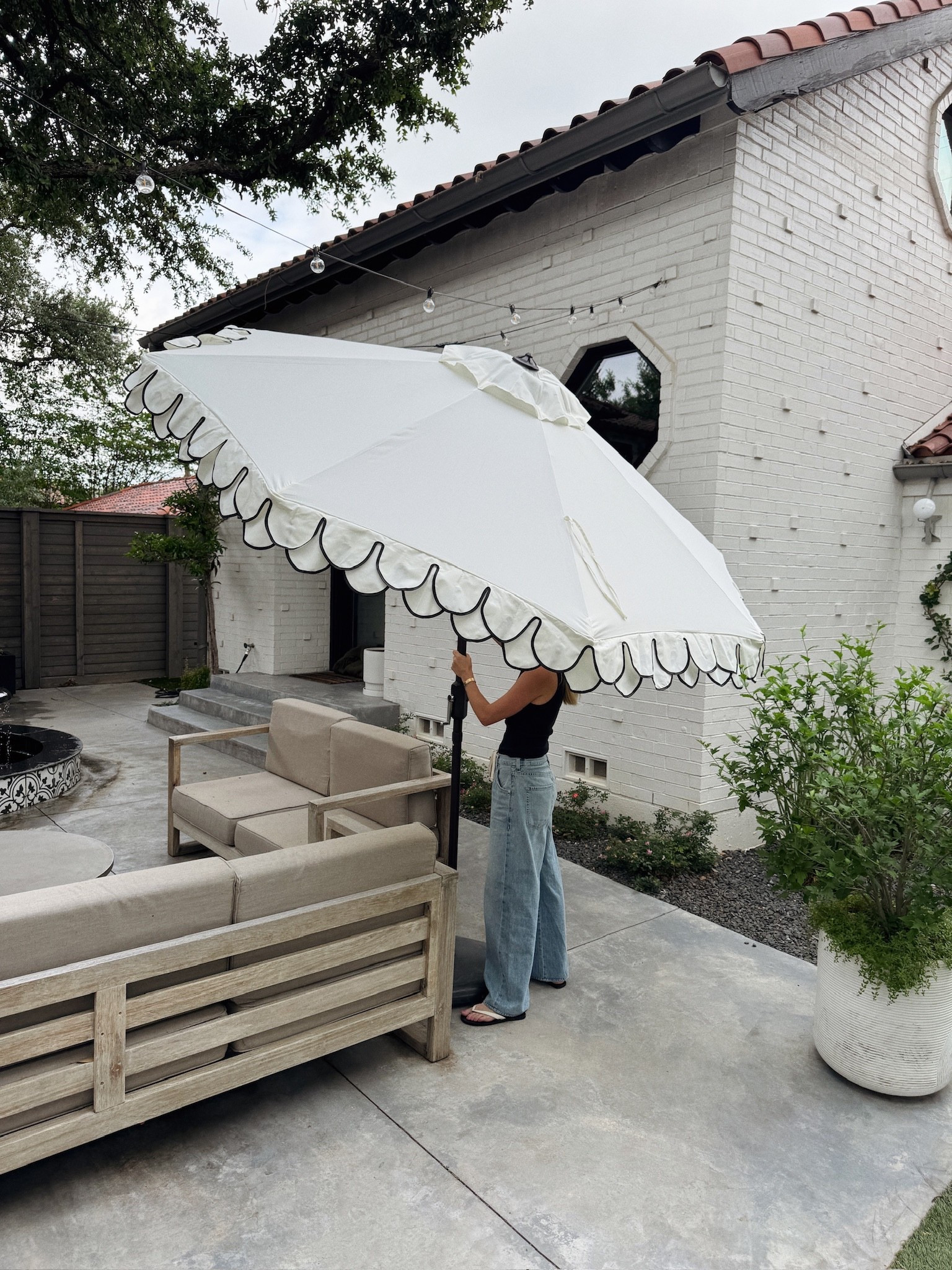 Refreshing our outdoor space with @wayfair #wishyouwerehere #outdoor #Wayfair #WayfairPartner