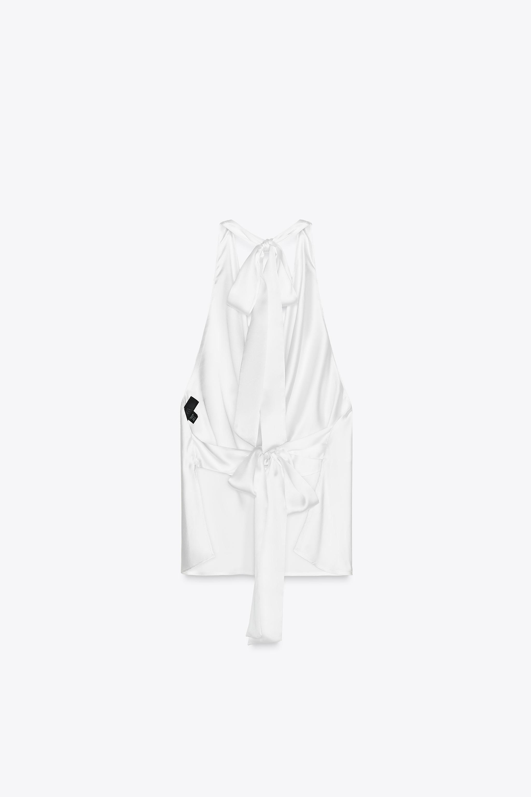 SATIN HALTER TOP | Zara UK