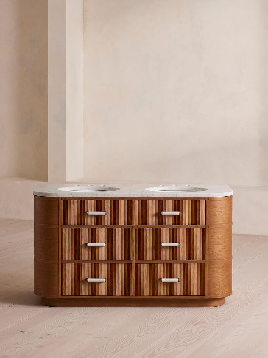 Witley Double Vanity Unit, Carrara Marble - Soho Home | Soho Home Ltd