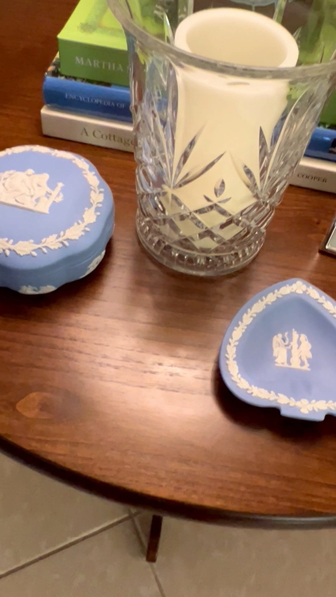 Antique blue Wedgewood jasoerwear trinket dish, and round box with lid collection
Etsy 
Grandmillenial 
Decor
Coffee table books
Gardening 

#LTKHome #LTKOver40 #LTKSeasonal