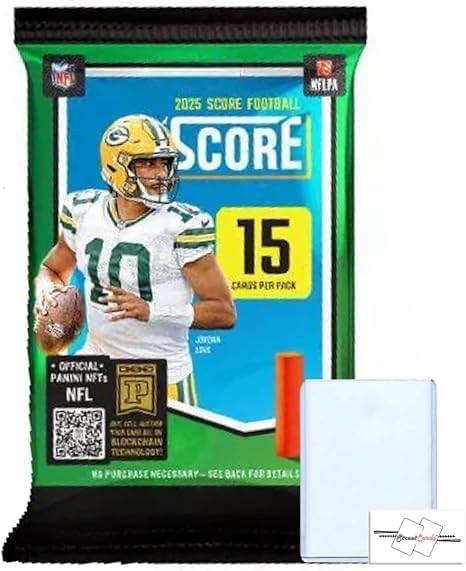 2025 Score Football NFL Blaster Pack with 15 Trading Cards + Toploader + StreetCards Magnet! | Amazon (US)