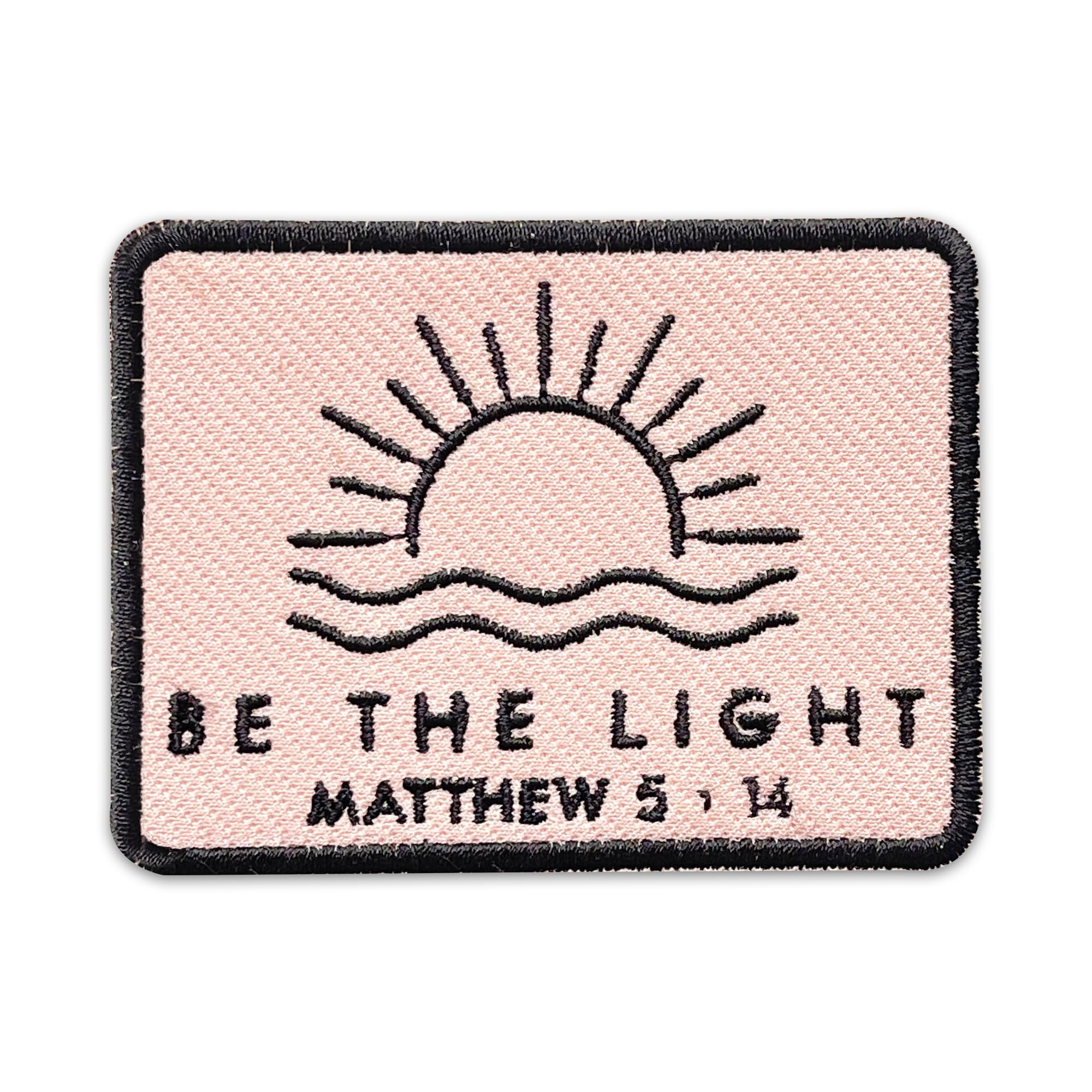 Be The Light Embroidered Patch Matthew 5:14 Christian Bible Verse Embroidery Patches Scripture Re... | Amazon (US)