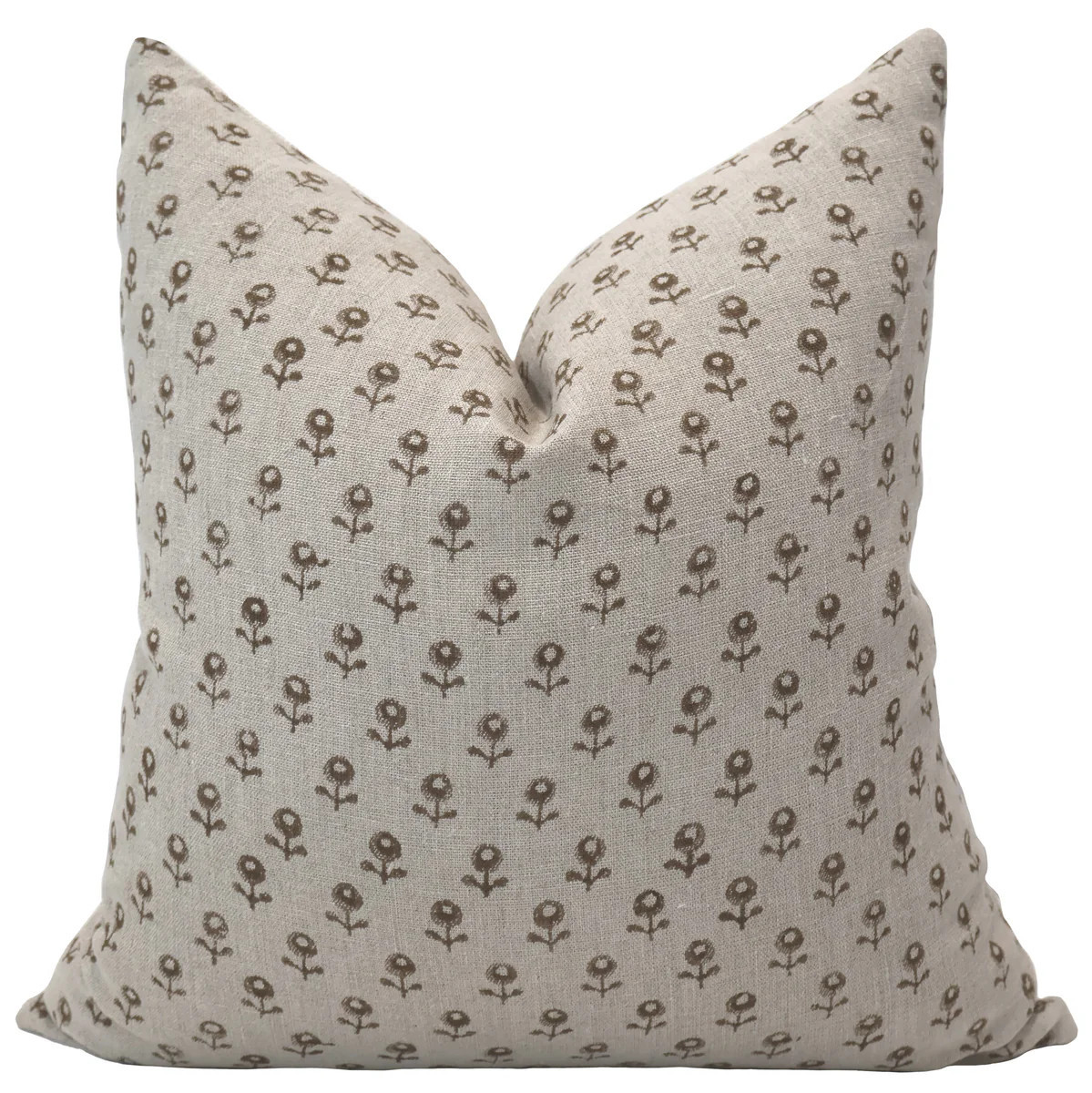 Acorn Blossom Block Print Pillow Cover | Hackner Home (US)