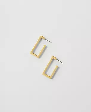 Rectangular Hoop Earrings | Ann Taylor (US)