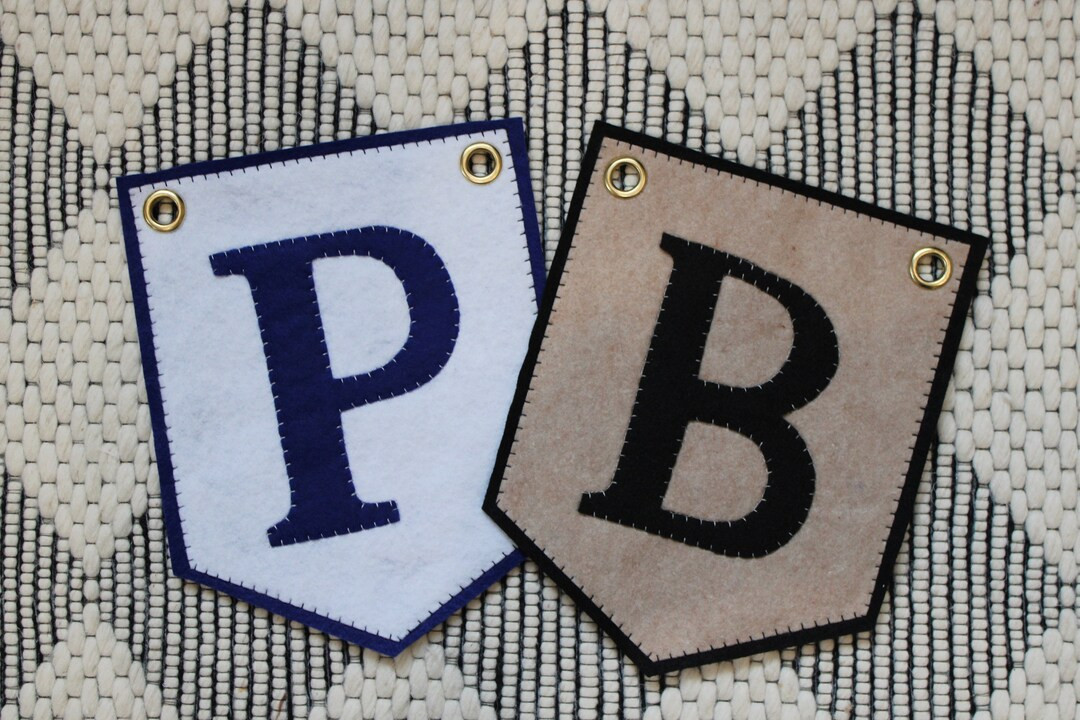 Custom Felt Letter Banner Felt Pennant Vintage Initial Pennant Banner Pennant Flag Room Decor Nur... | Etsy (US)