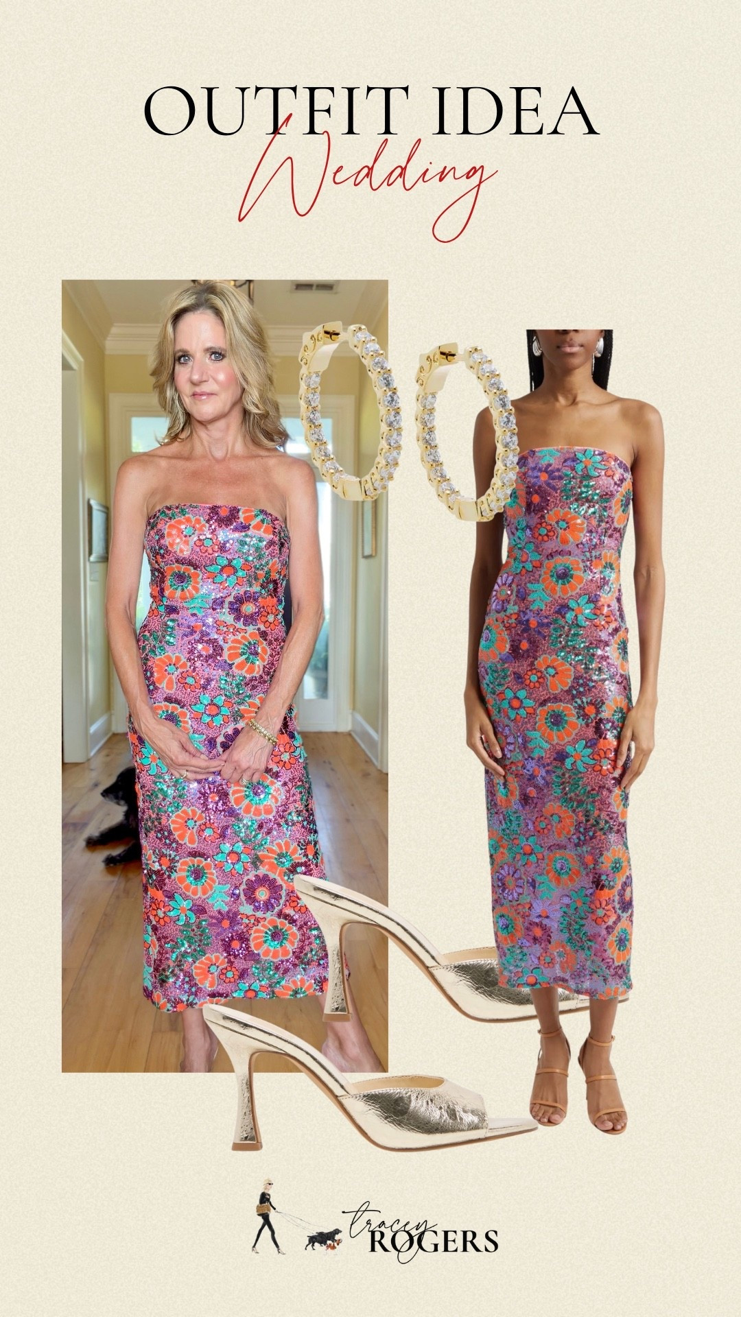 Wedding guest outfit idea! This dress is a showstopper. I’m in a size 2. It’s a little snug, so if in between sizes, I would size up.

#LTKOver40 #LTKWedding #LTKSeasonal