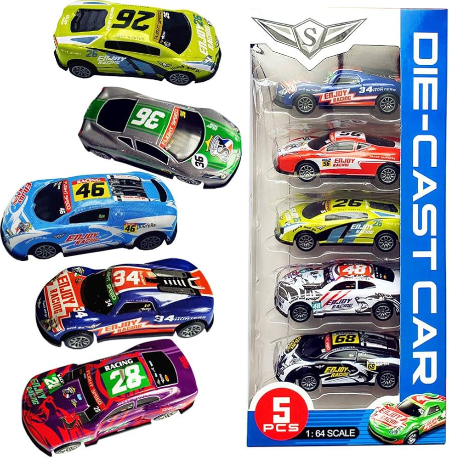 Pull Back Racing Cars Die cast Race Car Vehicles,3 Inch Metal Friction Powered Car Toys for Toddl... | Amazon (US)