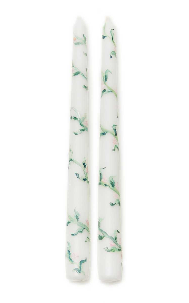 Set-Of-Two Hand-Painted Tapers | Moda Operandi (Global)