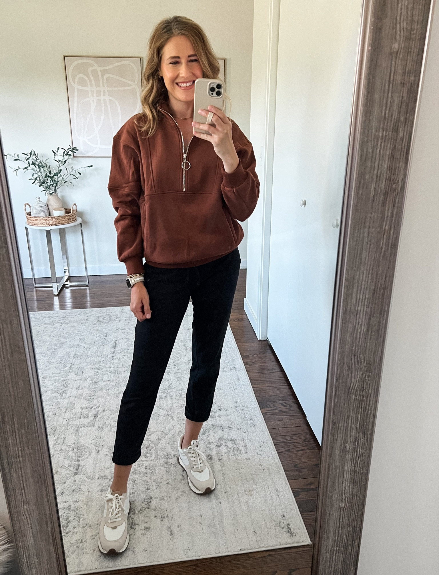 Amazon quarter zip pullover, love the cut and fit of this one. Soft and plush fabric. Fits tts, I’m in a small. #amazonfashion 

#LTKunder50 #LTKunder100 #LTKstyletip