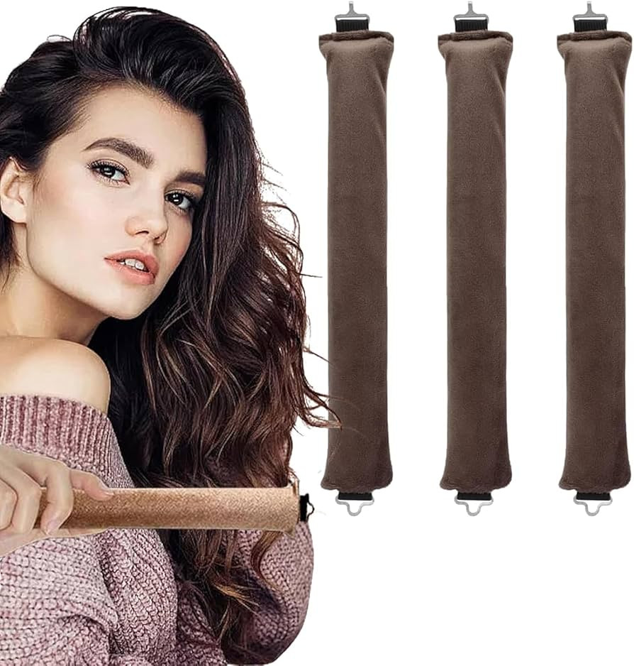 3 Stück Hitzefreie Lockenwickler, Heatless Curls Band, Lockenwickler Über Nacht mit Haken, Over... | Amazon (DE)