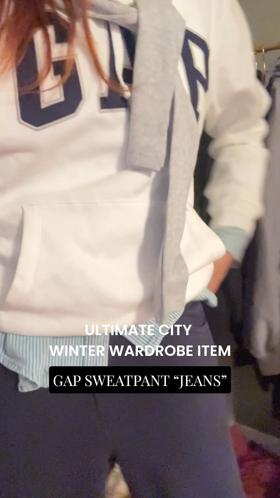 LOOK AT THESE GAP “JEANS” 👖✨ sweatpants, thick lining, pockets + faux metal buttons for that final touch! 

these will definitely be in my winter wardrobe rotation for the rest of these city cold! ❄️ GAP is always have sales, so like this post & *FOLLOW* me on LTK so you get notifications 🔔 every time it goes on sale 

#winterdenim #fleecepants #stylingsweatpants #gapdenimsale 

#LTKSeasonal #LTKdayinmylife #LTKootd