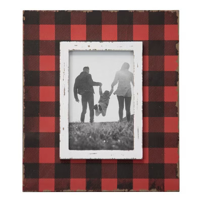 Red Buffalo Plaid 4x6 Inch Wood Decorative Picture Frame - Foreside Home & Garden | Target