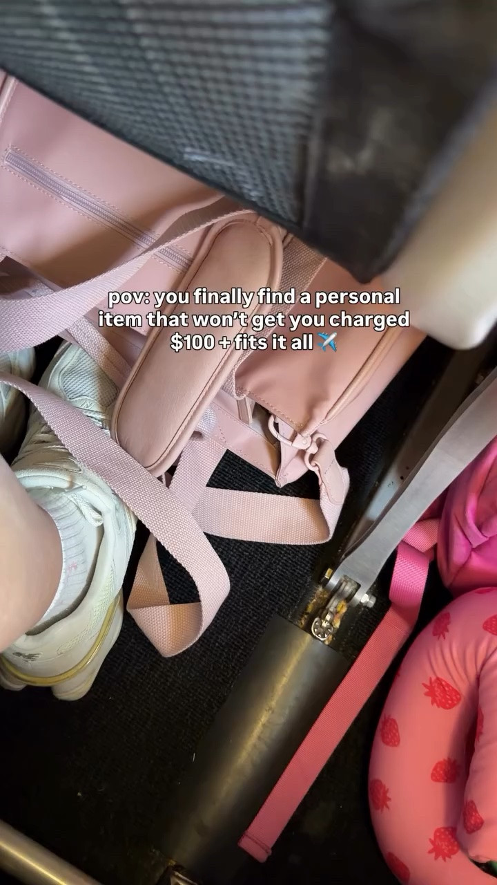 where’s my budget airline girls at 👋🏼 who has been charged 

follow along and comment FLY and I’ll send you the direct link to this bag and all of our fave travel things ✈️ 👜

a certain green airline has us due to the amazing benefits of their credit card being upgraded seats, free carry on and 2 free checked bags, kids fly free options, it saves us a lot of $$ bc we travel often. BUT, I’d be lying if I didn’t say we have had our fair share of issues with them, one being getting charged $100 for too big of a personal item 🙄 I love this @beis bag, it stands up, fits SO much, and fits in their bin 👀

who do you fly and why?

#beis #traveltips @travelwithkids #momlife #girlmom