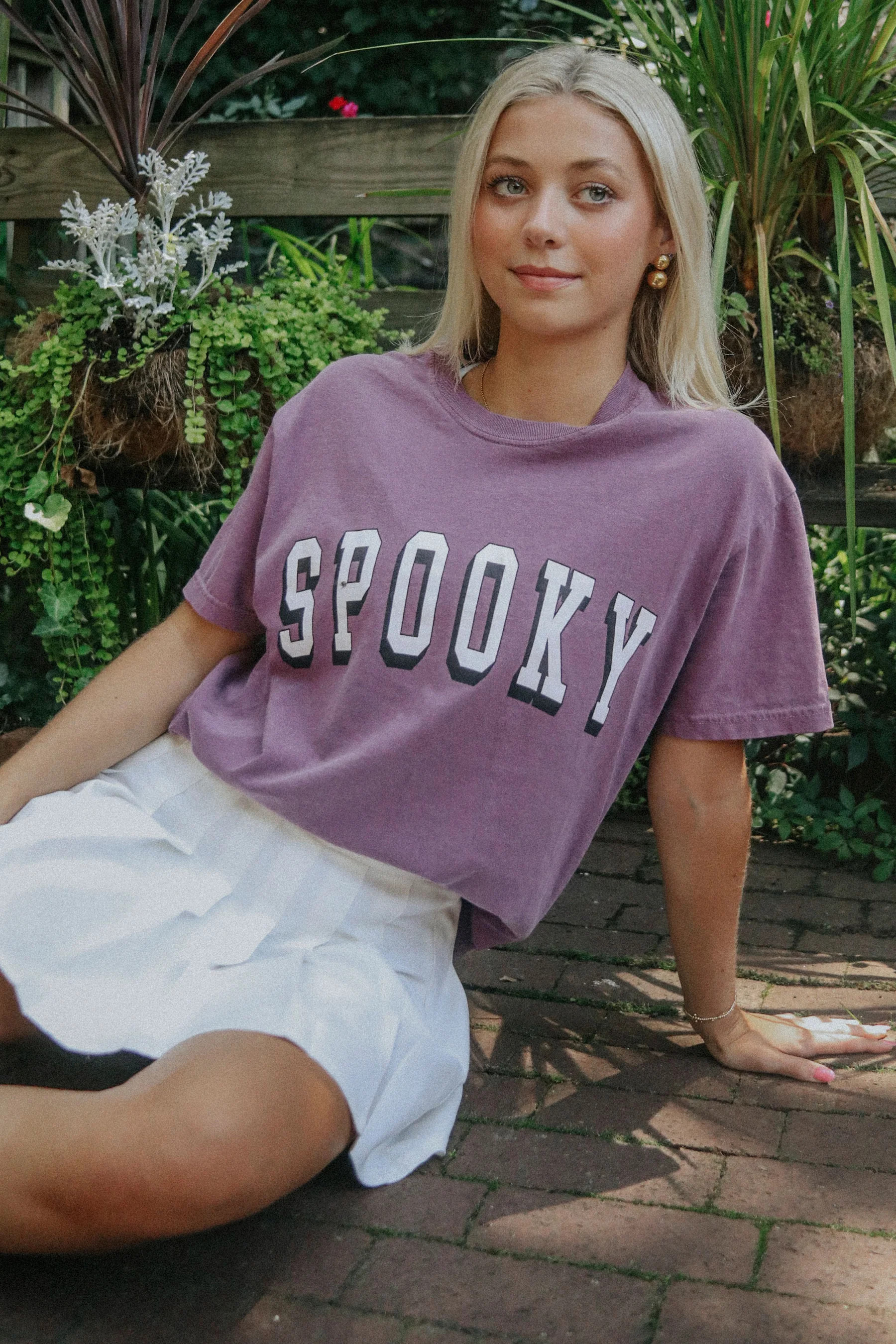 charlie southern: spooky t shirt - berry | RIFFRAFF