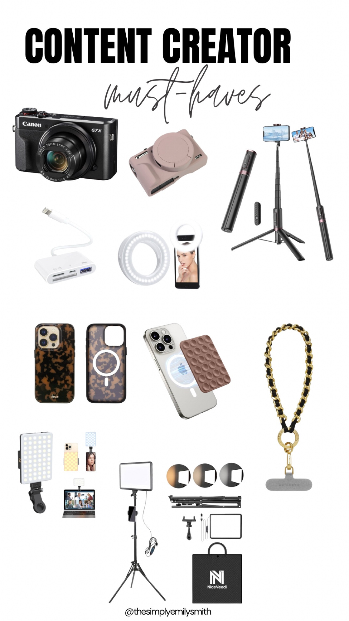 My must-haves if you’re a content creator.