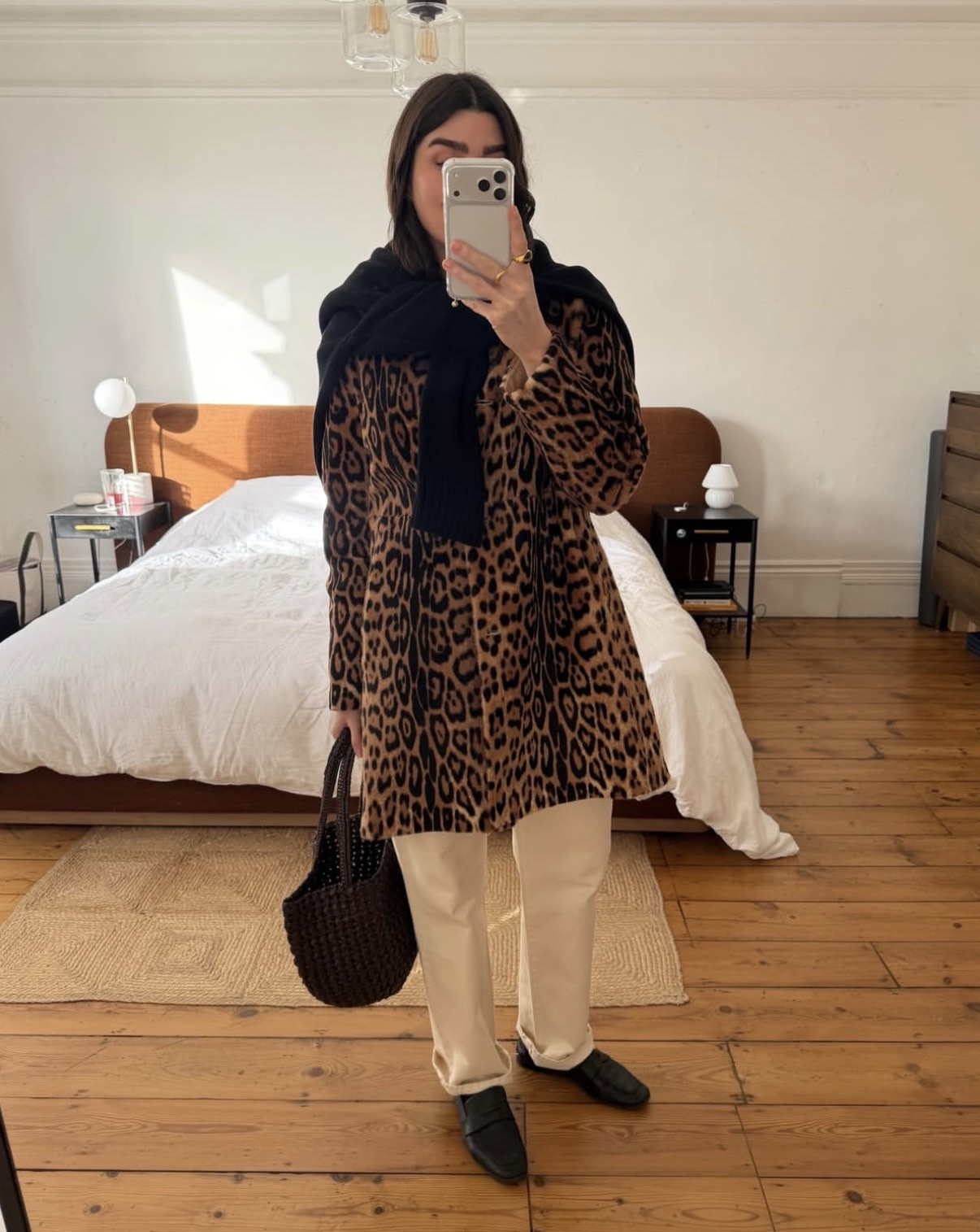 OOTD styling white denim with my favourite leopard print coat from PAROSH, similar linked

#LTKstyletip #LTKwinter #LTKspring