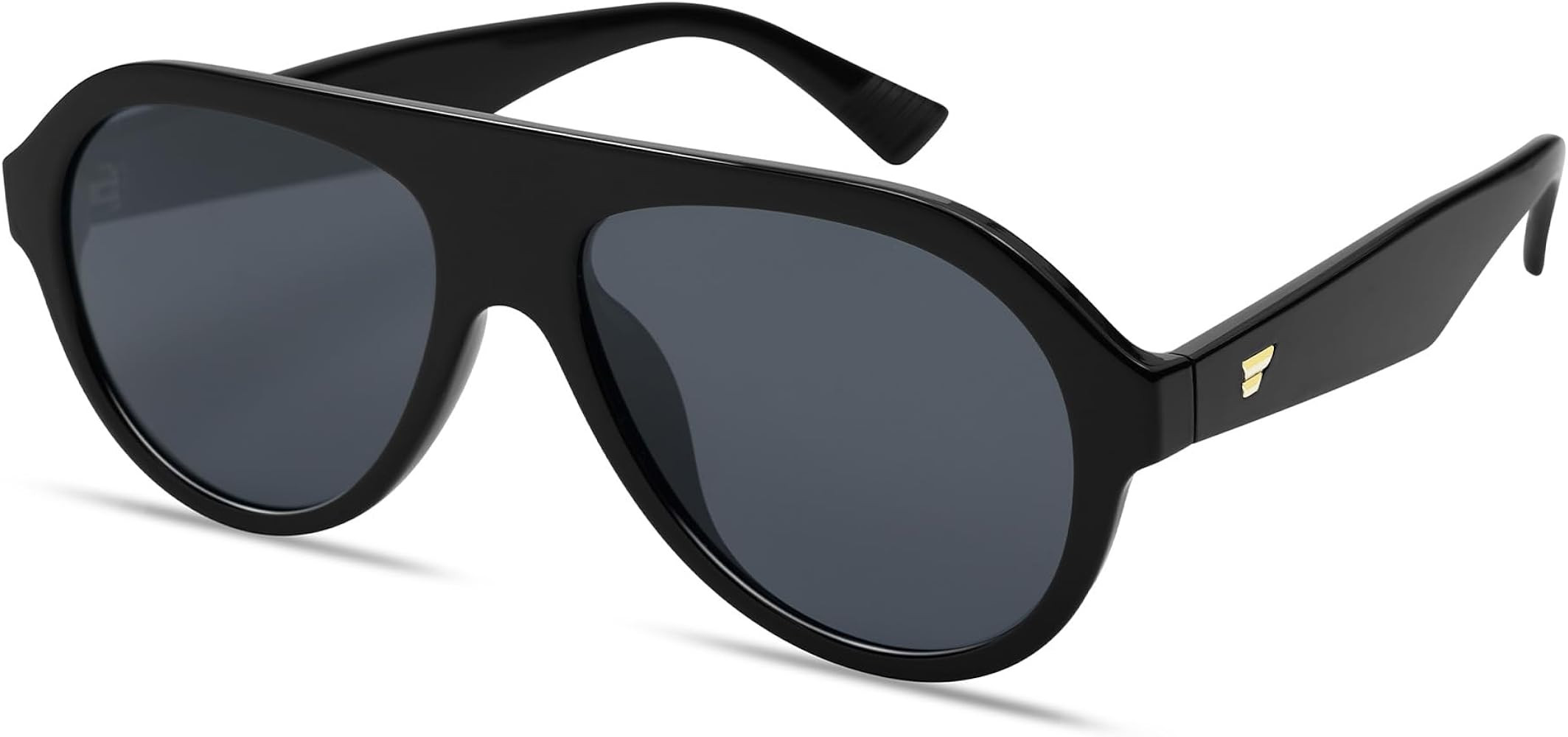 VANLINKER Retro Aviator Polarized Sunglasses for Men Women Trendy 70s Vintage Plastic Frame Sun G... | Amazon (US)