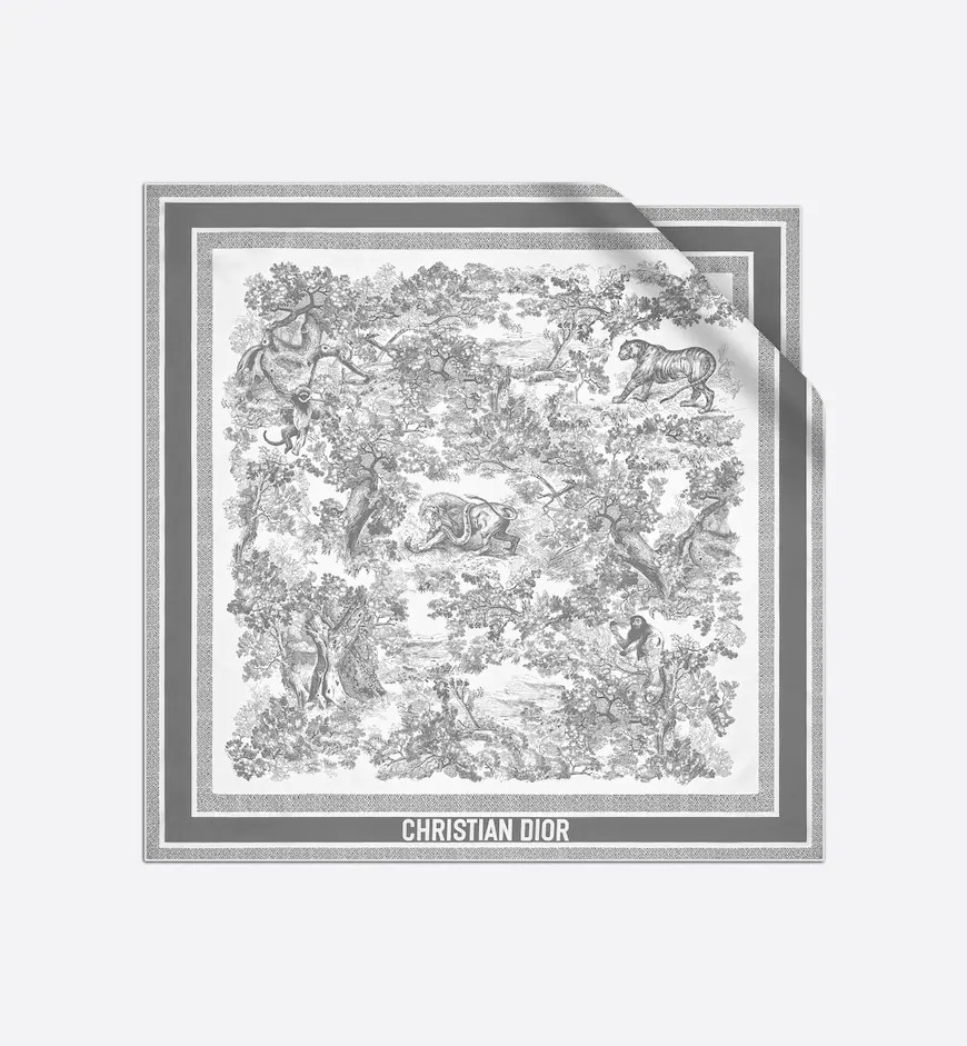 Toile de Jouy Sauvage 90 Square Scarf | Dior Couture