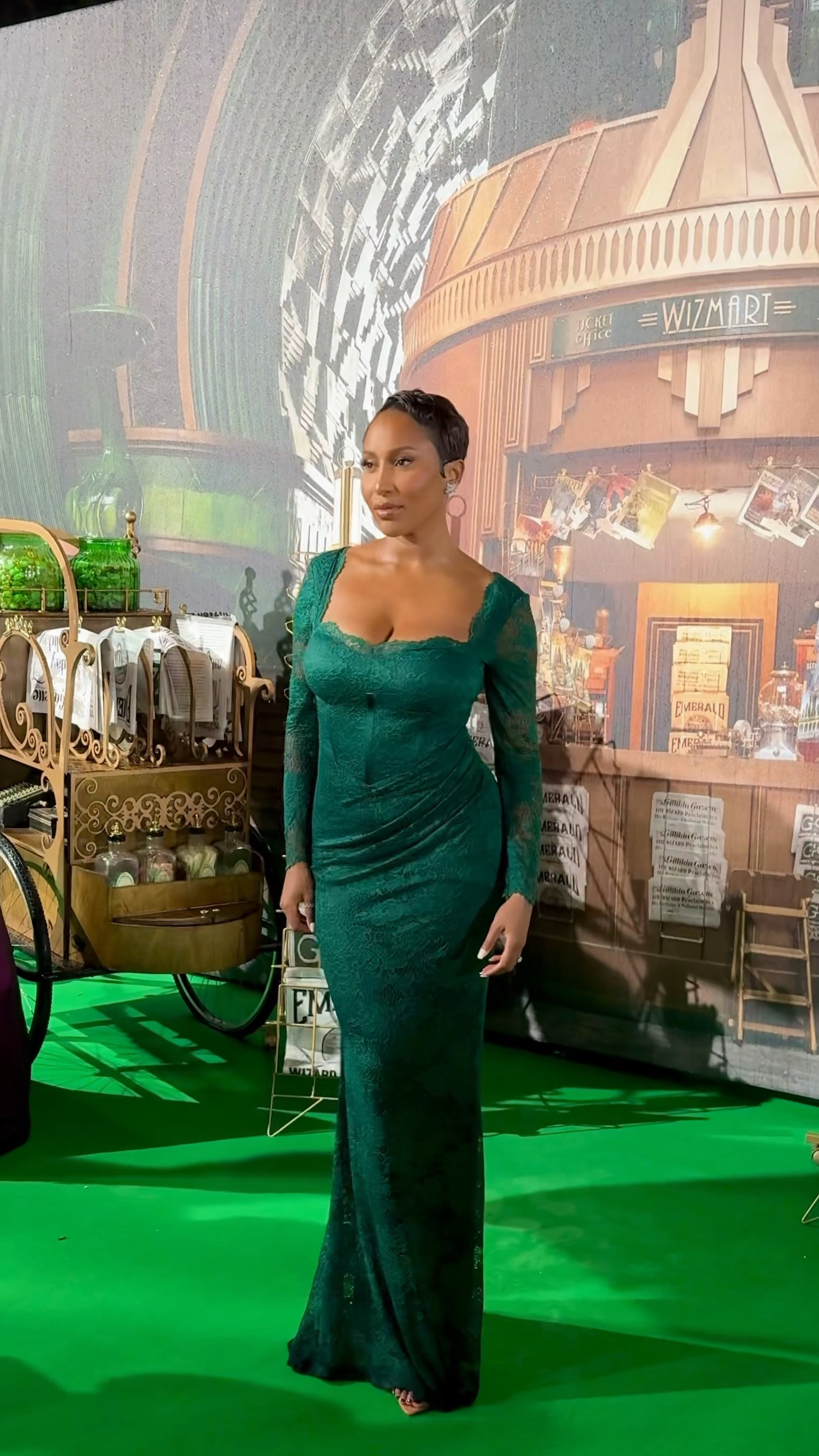 I needed to wear green for the Wicked Movie Premiere, and this lace corset dress was perfect. 

#LTKwedding #LTKpartywear #LTKuk