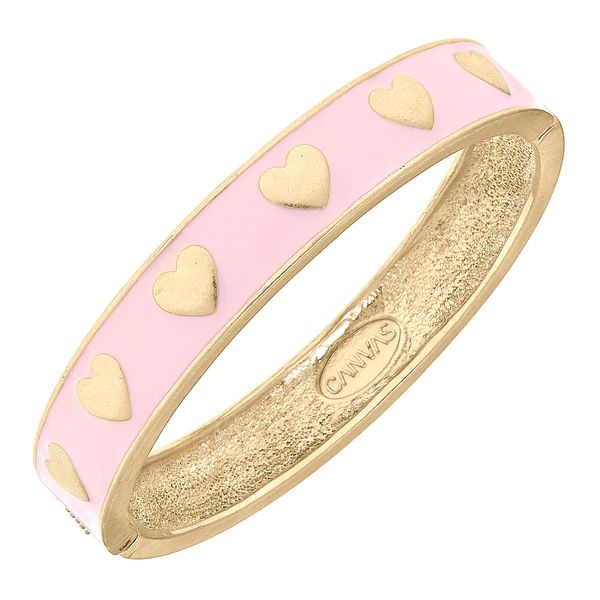 Valentine's Heart Bangle in Pink | CANVAS