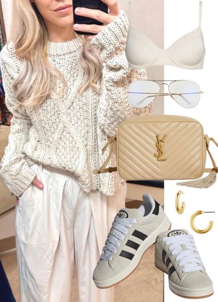 Sweater 
Pants
YSL bag
Sneakers
Adidas sneakers 
Fall outfits 
Fall outfit 
Fall Shoes 
#ltkseasonal 
#ltku
#ltkfindsunder100 


#LTKfindsunder50 #LTKitbag #LTKshoecrush #LTKHoliday #LTKGiftGuide