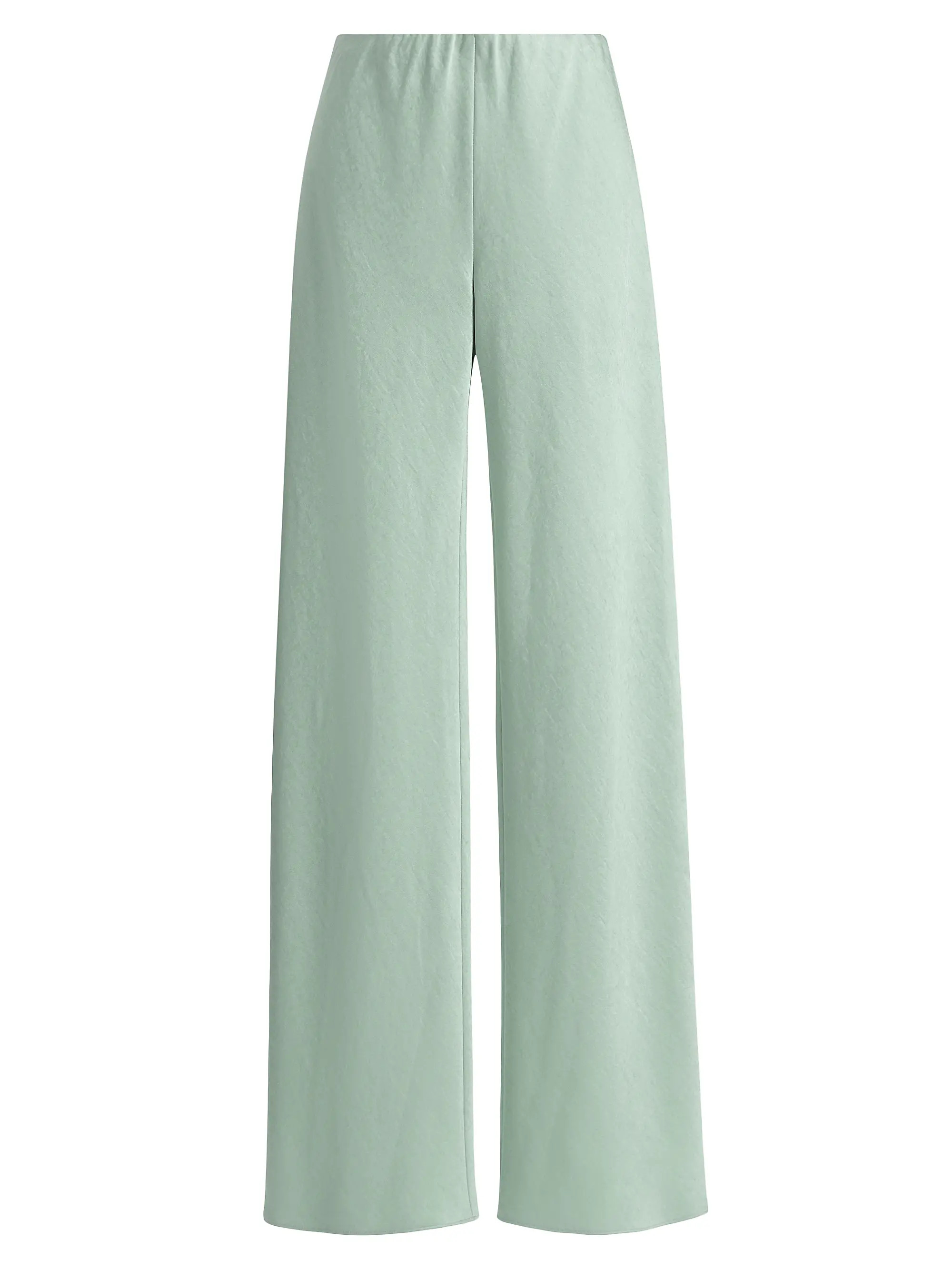 Fluid Bias-Cut Satin High-Rise Trousers | Saks Fifth Avenue