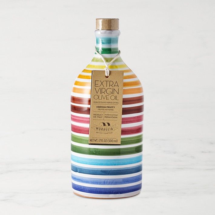 Muraglia Extra Virgin Olive Oil in Striped Bottle | Williams-Sonoma